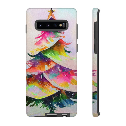 Swooshy Christmas Tree - Impact Resistant Phone Case Samsung Galaxy S10 Plus Matte